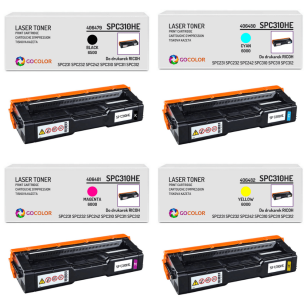 4 X TONER do RICOH SPC310HE SPC232 406479 406480 406481 406482 zamiennik