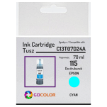 Tusz do EPSON 115 T07D2 C13T07D24A EcoTank L8160 L8180 70.0ml cyan zamiennik - 2