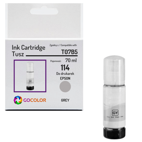 Tusz do EPSON 114 T07B5 C13T07B540 EcoTank ET8500 ET8550 grey Zamiennik 70ml