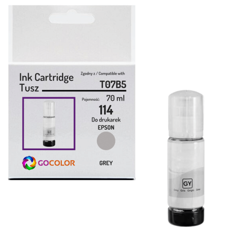 Tusz do EPSON 114 T07B5 C13T07B540 EcoTank ET8500 ET8550 grey Zamiennik 70ml
