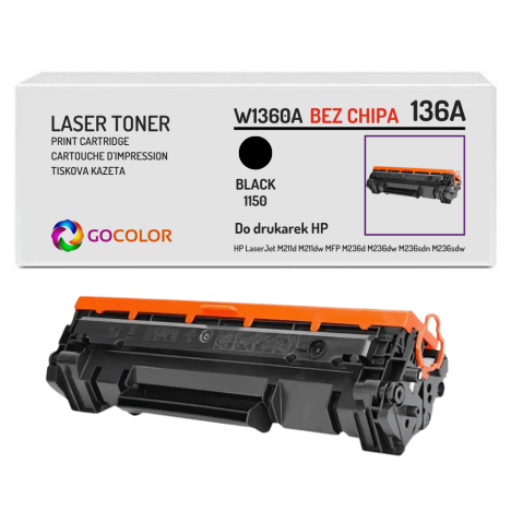 Toner do HP 136A W1360A LaserJet M211 MFP M236 1.15K black zamiennik BEZ CHIPA