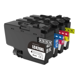 FULLBOX 4-pak TUSZ do BROTHER LC426XLBK LC426XLC LC426XLM LC426XLY - 2