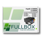 FULLBOX 4-pak TUSZ do BROTHER LC426XLBK LC426XLC LC426XLM LC426XLY - 3