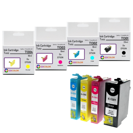 4 X TUSZ do EPSON T1301 T1302 T1303 T1304 zamiennik