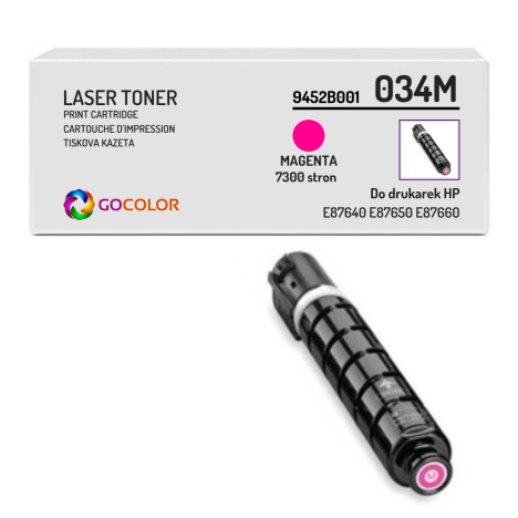 Toner do CANON 034M 9452B001 Magenta Zamiennik