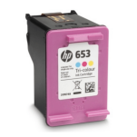 HP oryginalny Tusz 3YM74AE 653 kolorowy  - 2