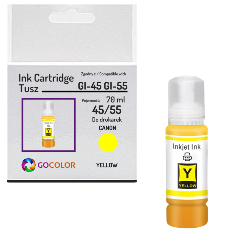 Tusz do CANON GI45Y GI55Y yellow zamiennik