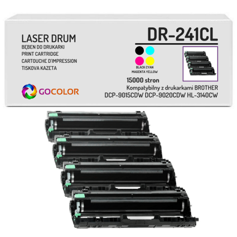 4 X BĘBEN do BROTHER DR241CL CMYK Zamiennik