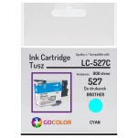 Tusz do BROTHER LC527C MFC-J4350DW MFC-J4550DW 0.9K cyan zamiennik - 2