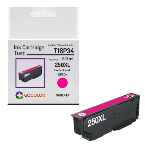 Tusz do Epson 250XL C13T16P34010 Magenta 8.9ml Zamiennik