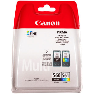 Canon oryginalny tusz PG560 + CL561 3713C006 black + color 2-pak
