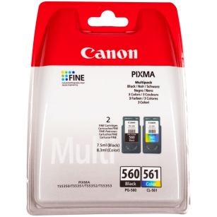 Canon oryginalny tusz PG560 + CL561 3713C006 black + color 2-pak