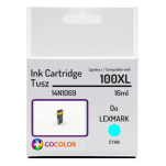 EOL Tusz do LEXMARK 100XL 14N1069 Cyan Zamiennik - 2
