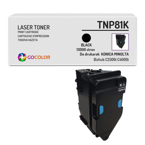 Toner do KONICA MINOLTA TNP81K AAJW151 AAJW1D2 Bizhub C3300i C4000i Black Zamiennik