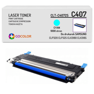 Toner do SAMSUNG CLP320 CLP325 CLX3185 CLT-C4072S Cyan Zamiennik