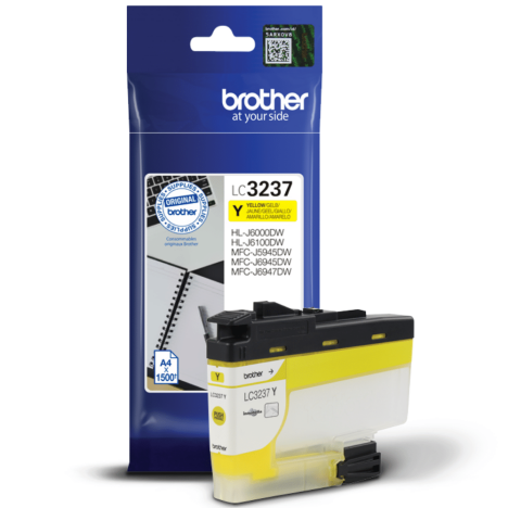 Brother oryginalny Tusz LC3237Y yellow