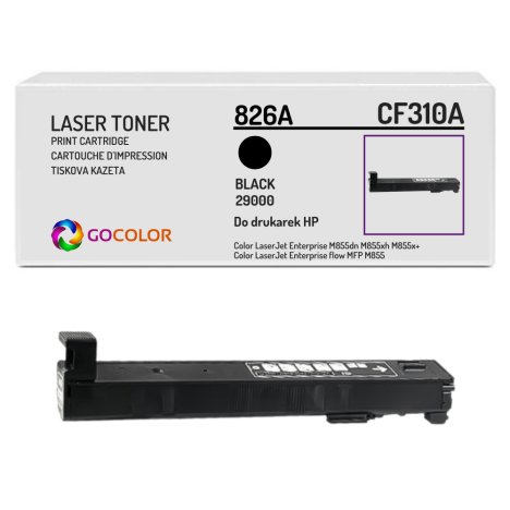 Toner do HP 826A CF310A Color LaserJet Enterprise flow MFP M855 29.0K black zamiennik z CHIPEM