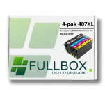 FULLBOX 4-pak Tusz do EPSON 407XL T07U1 T07U2 T07U3 T07U4 - 3