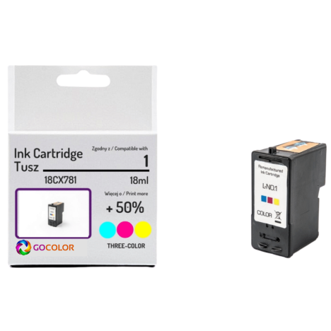 EOL Tusz do LEXMARK 1 18CX781 Kolorowy Zamiennik