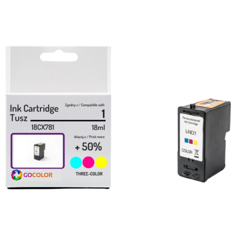 EOL Tusz do LEXMARK 1 18CX781 Kolorowy Zamiennik