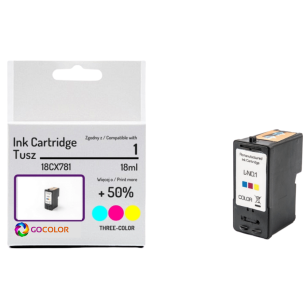 Tusz do LEXMARK 1 18CX781 Kolorowy Zamiennik