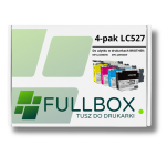 FULLBOX 4-pak TUSZ do BROTHER LC527BK LC527C LC527M LC527Y - 3