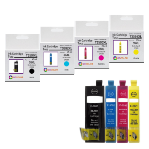 Tusz do EPSON 4 X 35XL T3591 T3592 T3593 T3594 Zestaw 4 sztuk zamienników