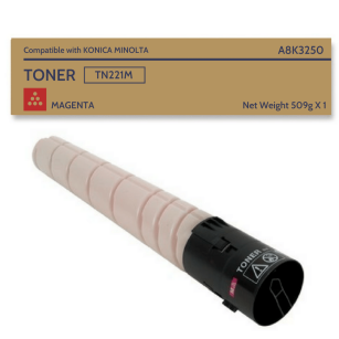 Toner do KONICA MINOLTA Bizhub C227 C287 TN221M A8K3350 Magenta