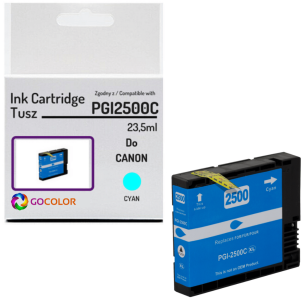 Tusz do CANON PGI2500C XL 9265B001 Cyan 100 % nowy zamiennik