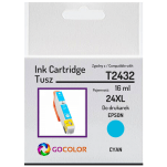 Tusz do EPSON T2432 24XL Cyan Zamiennik - 2