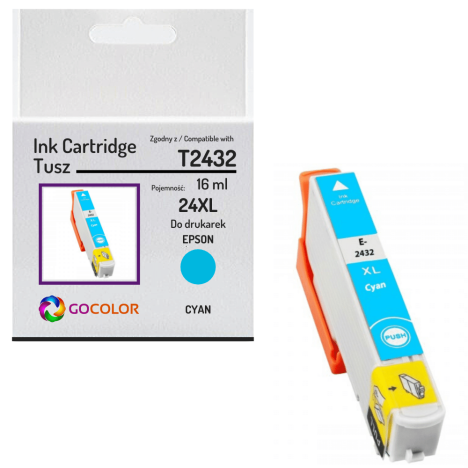 Tusz do EPSON T2432 24XL Cyan Zamiennik