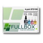 FULLBOX 4-pak tusz do BROTHER BTD100BK BTD100C BTD100M BTD100Y - 2