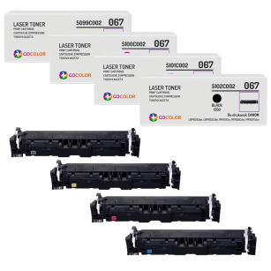 4 x Toner do CANON CRG067K CRG067C CRG067M CRG067Y zamiennik bez CHIPA