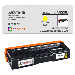 Toner do RICOH SP C220E 406055 Yellow nowy zamiennik