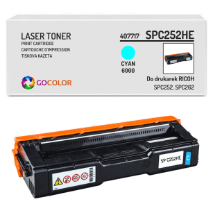 Toner do RICOH SP C252HE 407717 Cyan zamiennik