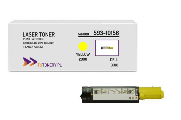 Toner do DELL 3010 WH006 Yellow 593-10156 Zamiennik
