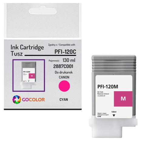 Tusz do CANON PFI120M imagePROGRAF TM-300 TM-350 magenta zamiennik