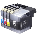 FULLBOX 4-pak tusz do BROTHER LC529XL LC525XLC LC525XLM LC525XLY - 2