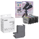 Epson oryginalny tusz 502XL T02W6 C13T02W64010 + oryginalny pojemnik na zużyty tusz C13T04D100 4-pak - 2