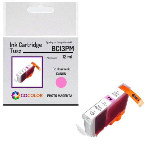 Tusz do CANON BCI3ePM Photo Magenta 100 % nowy zamiennik