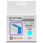 Tusz do EPSON SJIC22P-C C33S020602 ColorWorks C3500 34.0ml cyan zamiennik - 2