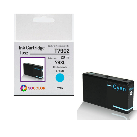 Tusz do EPSON 79XL T7902 Cyan Zamiennik