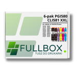 FULLBOX 6-pak Tusz do CANON PGI580XXLPGBK CLI581XXLBK CLI581XXLC CLI581XXLM CLI581XXLY CLI581XXLPB - 3