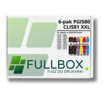 FULLBOX 6-pak TUSZ do CANON PGI580XXLPGBK CLI581XXLBK CLI581XXLC CLI581XXLM CLI581XXLY CLI581XXLPB - 3