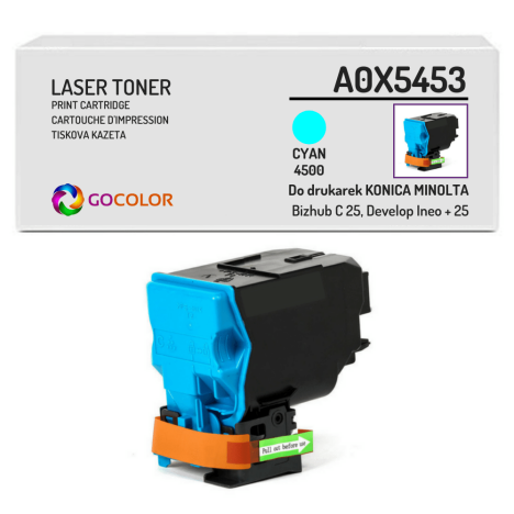 Toner do KONICA MINOLTA Bizhub C25 Develop Ineo +25 TNP27C A0X5453 Cyan Zamiennik