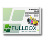 FULLBOX 4-pak tusz do BROTHER LC422BK LC422C LC422M LC422Y - 3