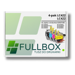 FULLBOX 4-pak TUSZ do BROTHER LC422BK LC422C LC422M LC422Y - 3