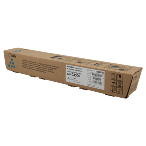 EOL Ricoh oryginalny toner MPC4500 842037 888611 884933 cyan