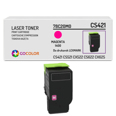 Toner do LEXMARK CS421 78C20M0 1.4K magenta zamiennik