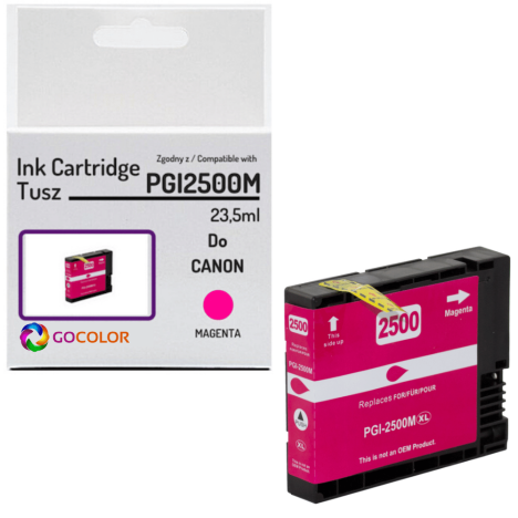 Tusz do CANON PGI2500M XL 9266B001 Magenta 100 % nowy zamiennik